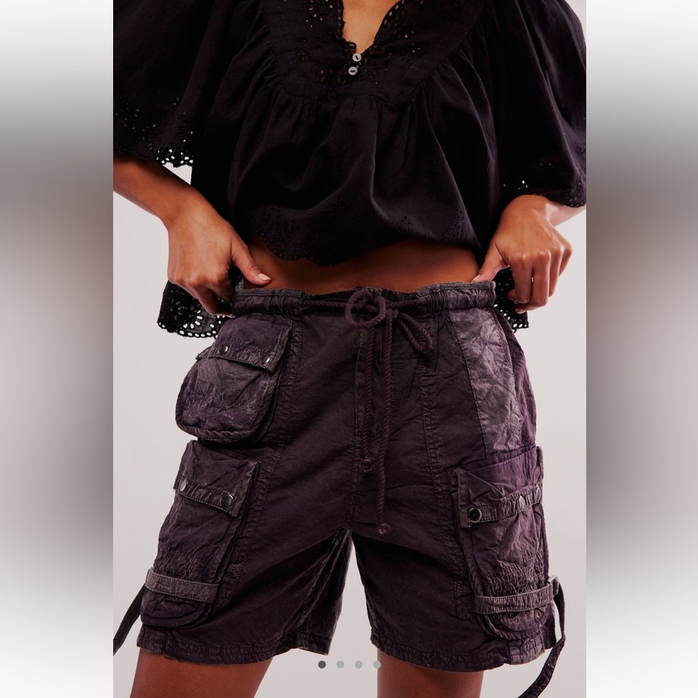 Free People Moon Bay Parachute Shorts